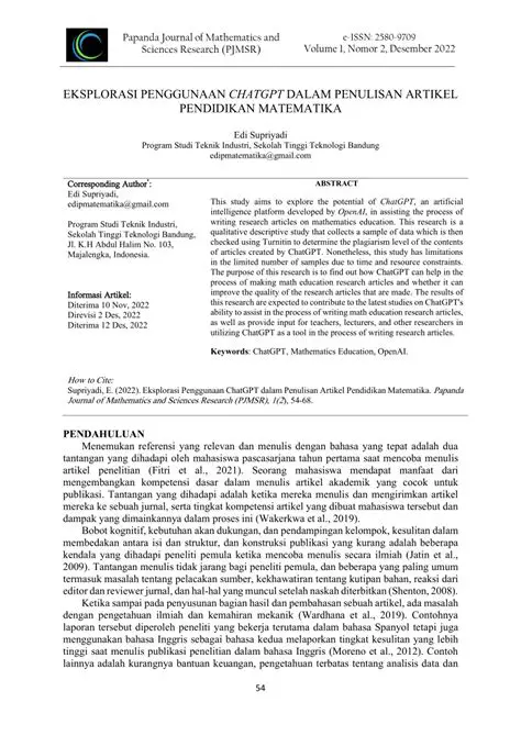 Penggunaan Matematika dalam Pendidikan