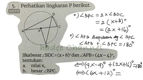 Perbandingan Sudut ABD dan Sudut BDC