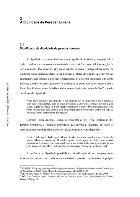 Perguntas e Respostas sobre a Dignidade da Pessoa Humana e os Direitos Humanos