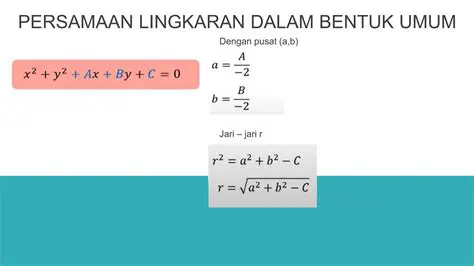 Persamaan Lingkaran dalam Bentuk Umum