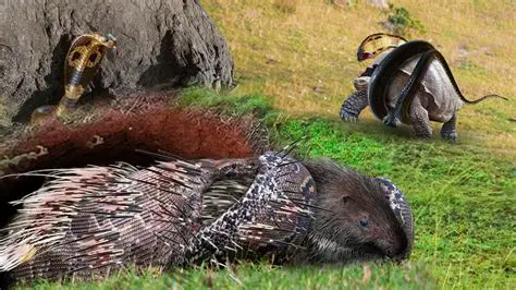 Villagers Stunned as Porcupine Battles Python to Defend Its Turf