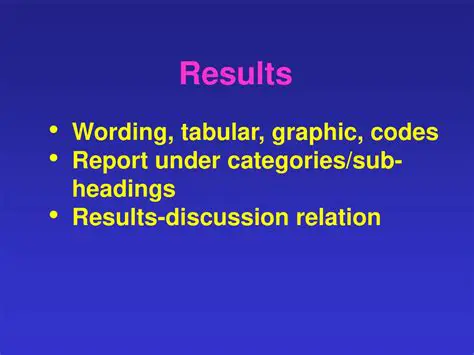 Possible Discussion Categories