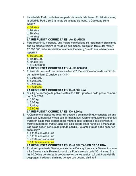 Preguntas y respuestas sobre la edad de Pedro y Juan