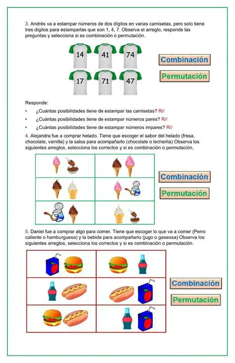 Preguntas y respuestas sobre permutaciones
