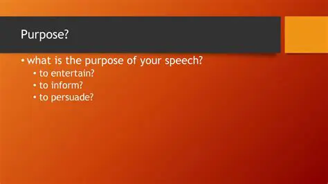 Previewing the Purpose of the Speech