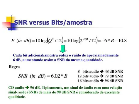 Reduz a quantidade de bits