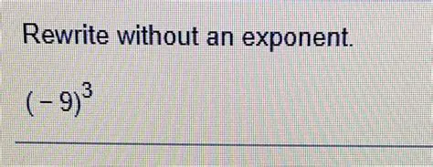 Rewriting Exponents without Exponents