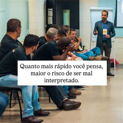 Risco de ser mal interpretado