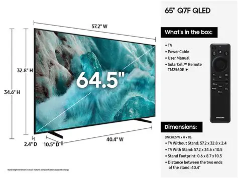 Unveiling the Samsung QN65Q7FAFXZA Dimensions: Your Essential Guide to Perfect Placement