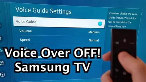 Samsung TV Spraak Uitzetten: Een Complete Gids voor Gids (Voice Control) Uitschakelen