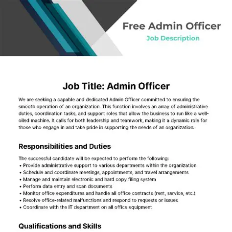 School Admin Officer Job Description: Your Guide to Navigating Educational Administration