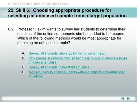 Selecting an Unbiased Sample