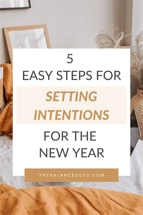 Set intentions for the new year