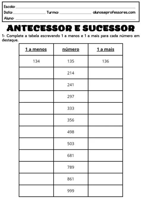 Seu Sucesso e Seu Antecessor