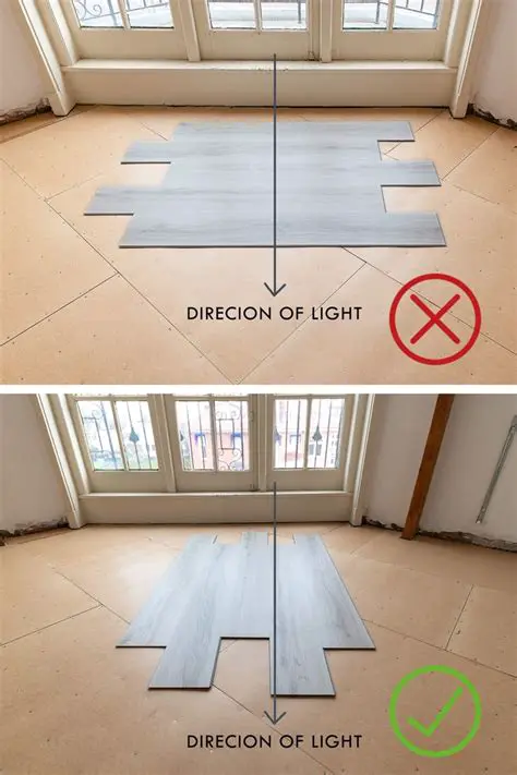 Shrinkage of the vinyl floor