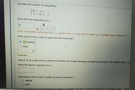 Solve the first inequality