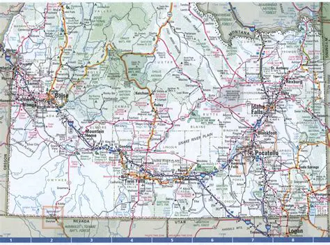 Explore Southern Idaho: A Comprehensive Map with Towns and Essential Travel Insights