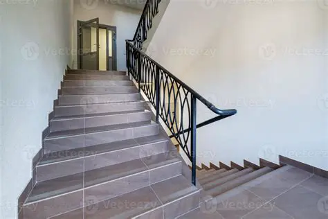 Start at the exit of the building