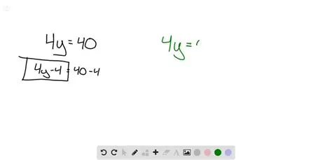 Subtracting 4 from Both Sides