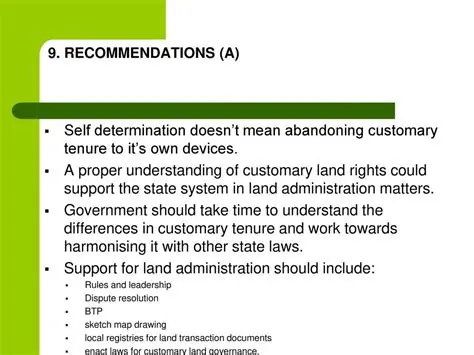 Support for Land Administration