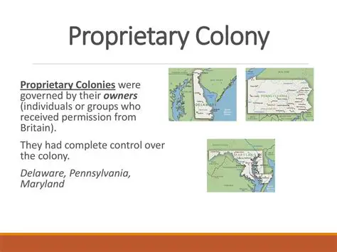 The 13 Original Proprietary Colonies