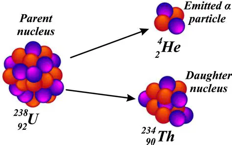 the atomic mass of the daughter nucleus is 4 units less than the parent nucleus