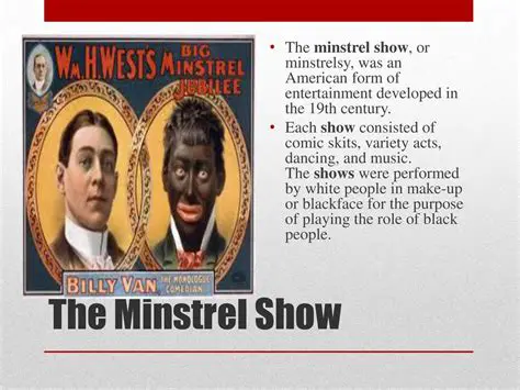 The Controversy Surrounding Minstrel Shows