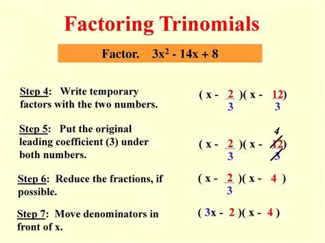 The Formula for Factoring a Trinomial
