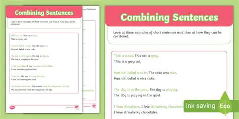 The Importance of Combining Sentences