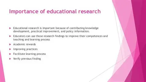 The Importance of Education Research