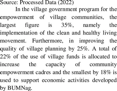 The Importance of Village Funds