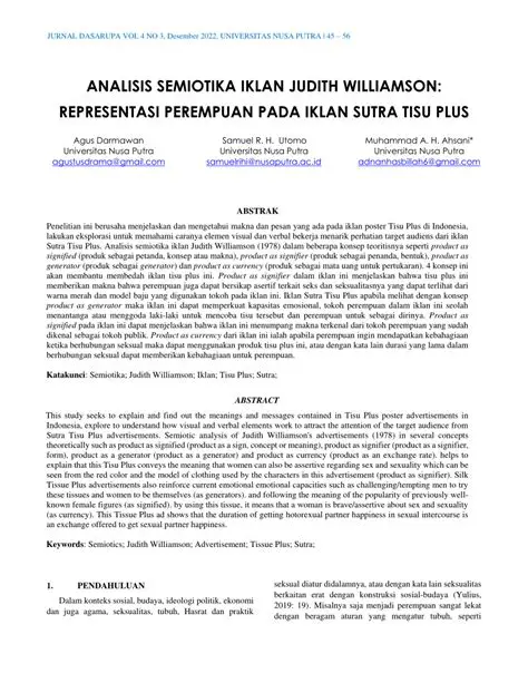 The Judith Williamson Analysis Model