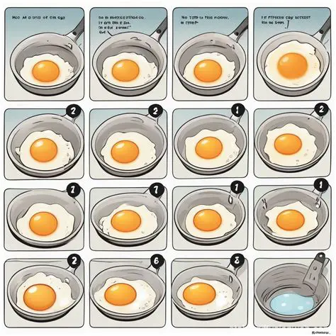 The Process of Frying an Egg