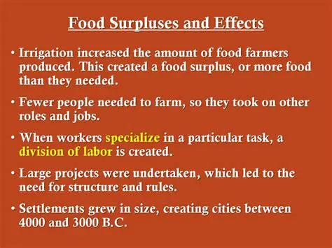 The Significance of Food Surpluses