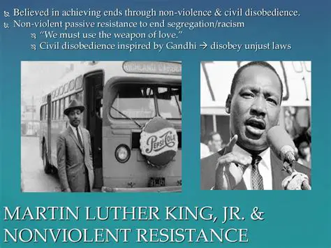 The use of nonviolent resistance