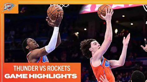 Thunder vs Rockets: Pertarungan Sengit NBA yang Dinantikan