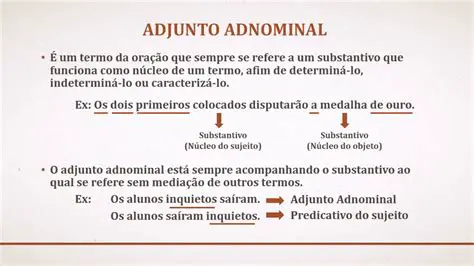 Tipos de adjuntos adnominais