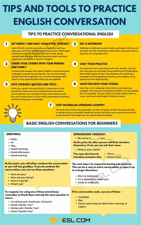 Tips for Practicing Conversations