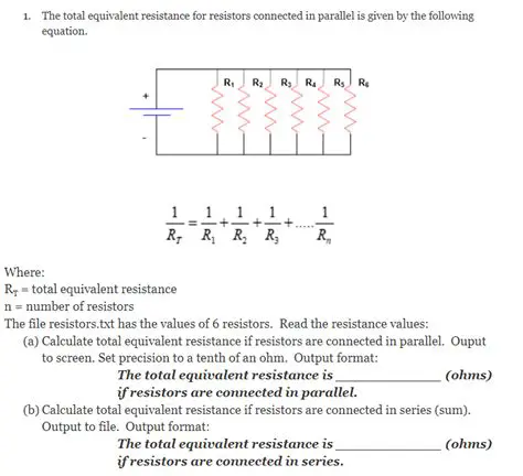 Total Equivalent Resistance
