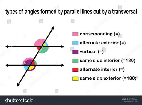 Types of Angles Made by a Transversal