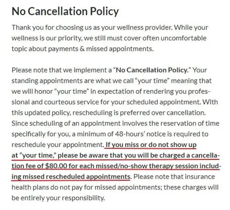Types of Cancellations and Their Associated Fees