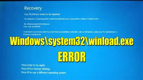 Understanding and Resolving the winload.efi Error: A Comprehensive Guide
