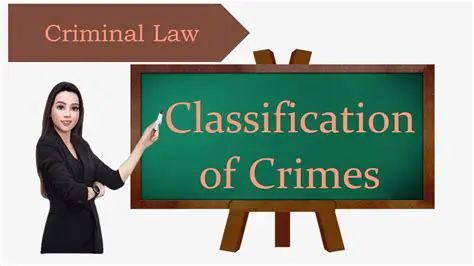 Understanding the Classification of Crimes