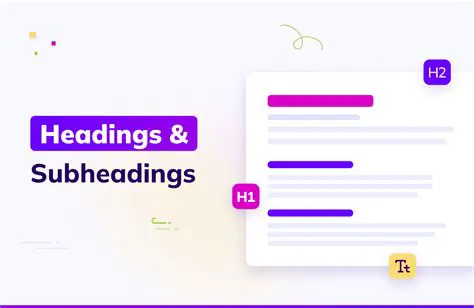 Use bullet points and headings