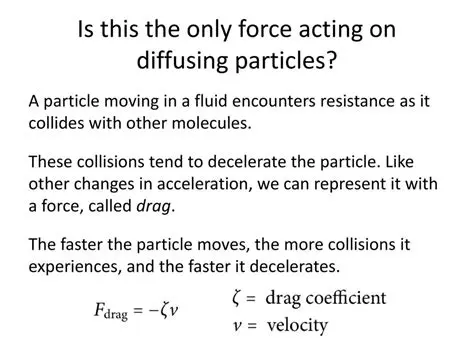 Velocity of the diffusing particle