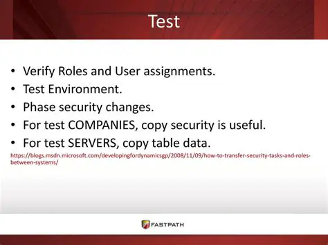 Verify the test environment
